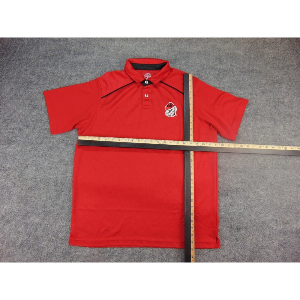 Georgia Bulldogs Polo Shirt Mens Large Red NCAA Gameday Athletic Collegiate - Picture 4 of 9